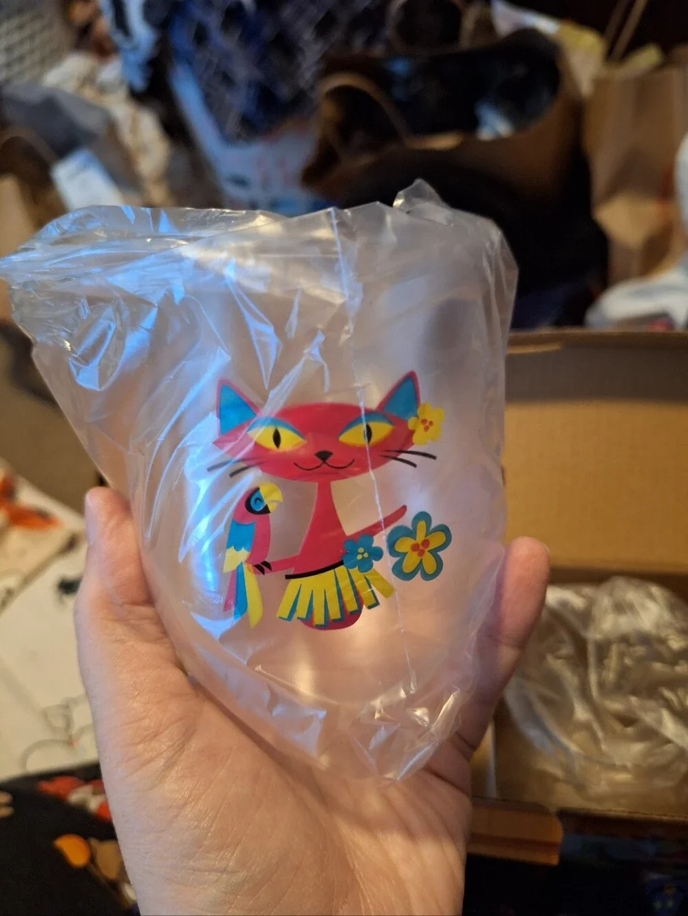 CatLadyBox Tiki Cat Wine Glass Set
